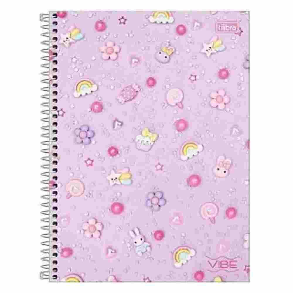CADERNO 1X1 VIBE FEM. C.D.